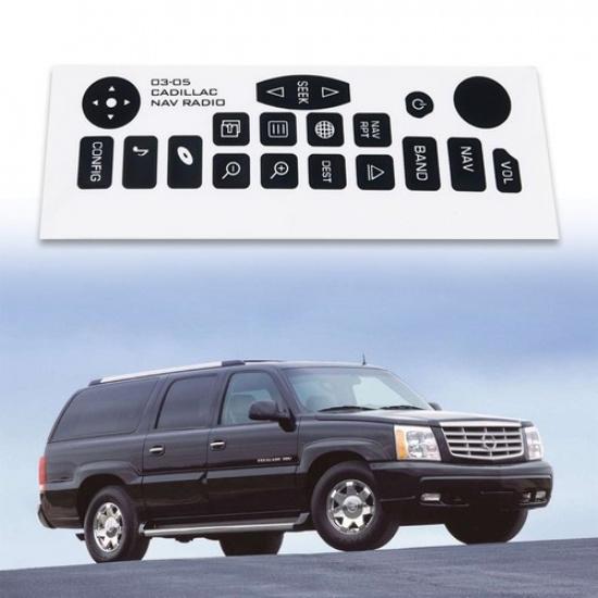For 03-06 CADILLAC NAVIGATION RADIO BUTTON REPAIR STICKERS DECAL REPLACEMENT EOA