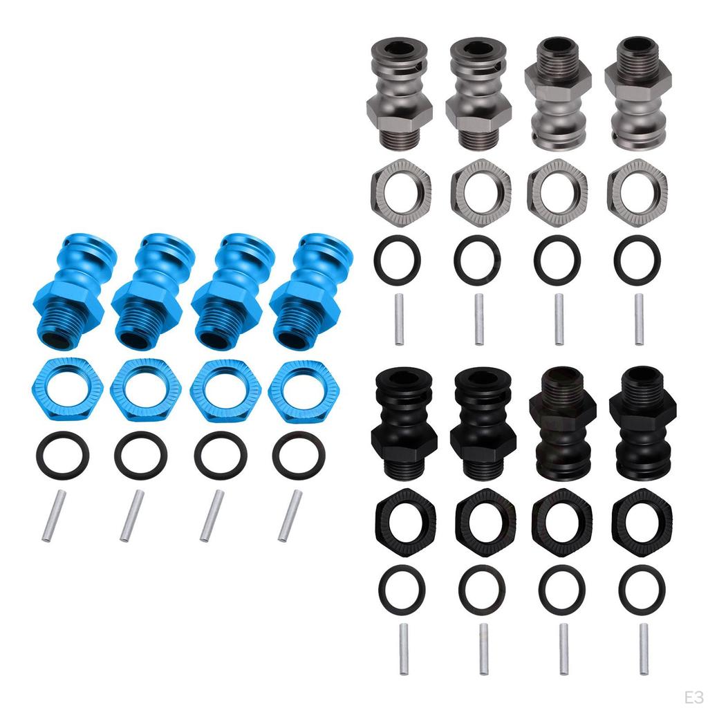 Car Wheel Hub Adaptor 4Pcs MM Metal Upgrade Parts for HPI HSP ZD CC0/8 Truck