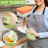 Household Cleaning Cloth with Fish Scale Pattern for Home Cleaning