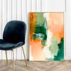 Abstract Poster Orange Green