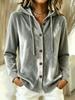 New European and American women's plush hooded cardigan solid color loose casual fashion sweater jacket