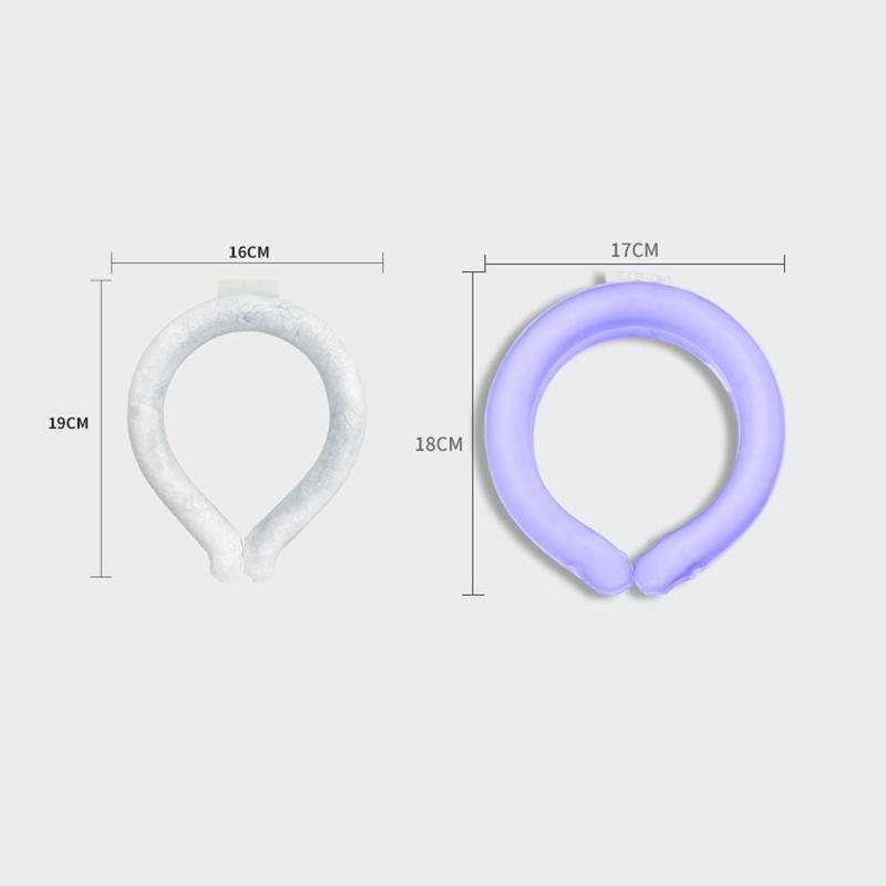 Suministros de verano para prevenir golpes de calor Artefactos de enfriamiento Cuello de hielo Anillo de enfriamiento para deportes al aire libre