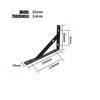 Tripod Heavy Duty Cold Rolled Steel Support Wall Mounted Bench Table Stand Bracket Bookshelf Furniture Hardware Wall Support