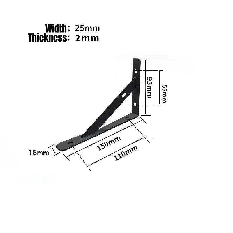 Tripod Heavy Duty Cold Rolled Steel Support Wall Mounted Bench Table Stand Bracket Bookshelf Furniture Hardware Wall Support