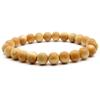[GOLD STONE] Koyasan Bracelet Koyasan Chumon Hinoki (Japanese Cypress) 9mm with Box World Heritage Site, Kongobuji Natural Stone, Power St