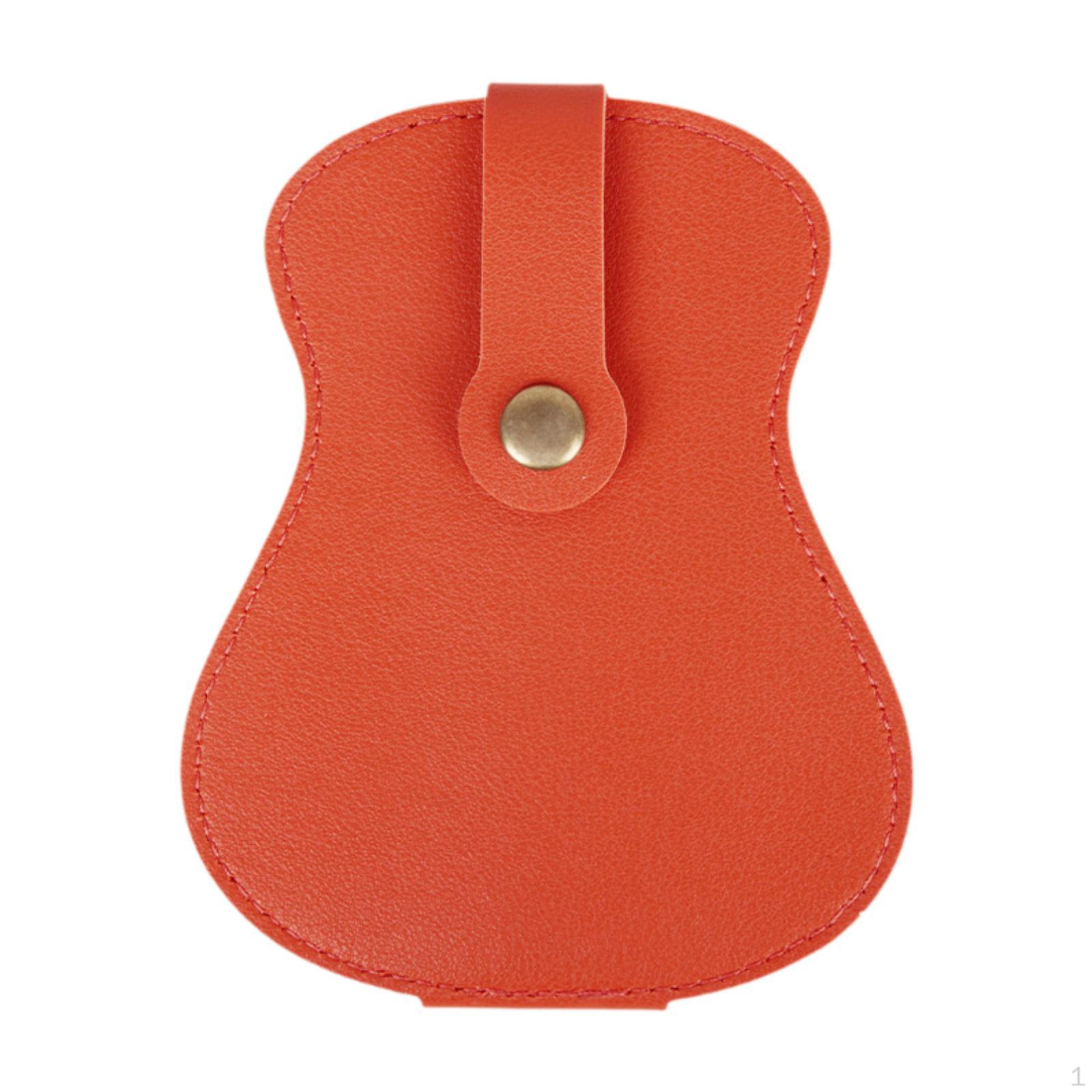 

Чехол для медиатора, чехол для хранения медиаторов, коробка-плектрум для акустической электрогитары оранжевый