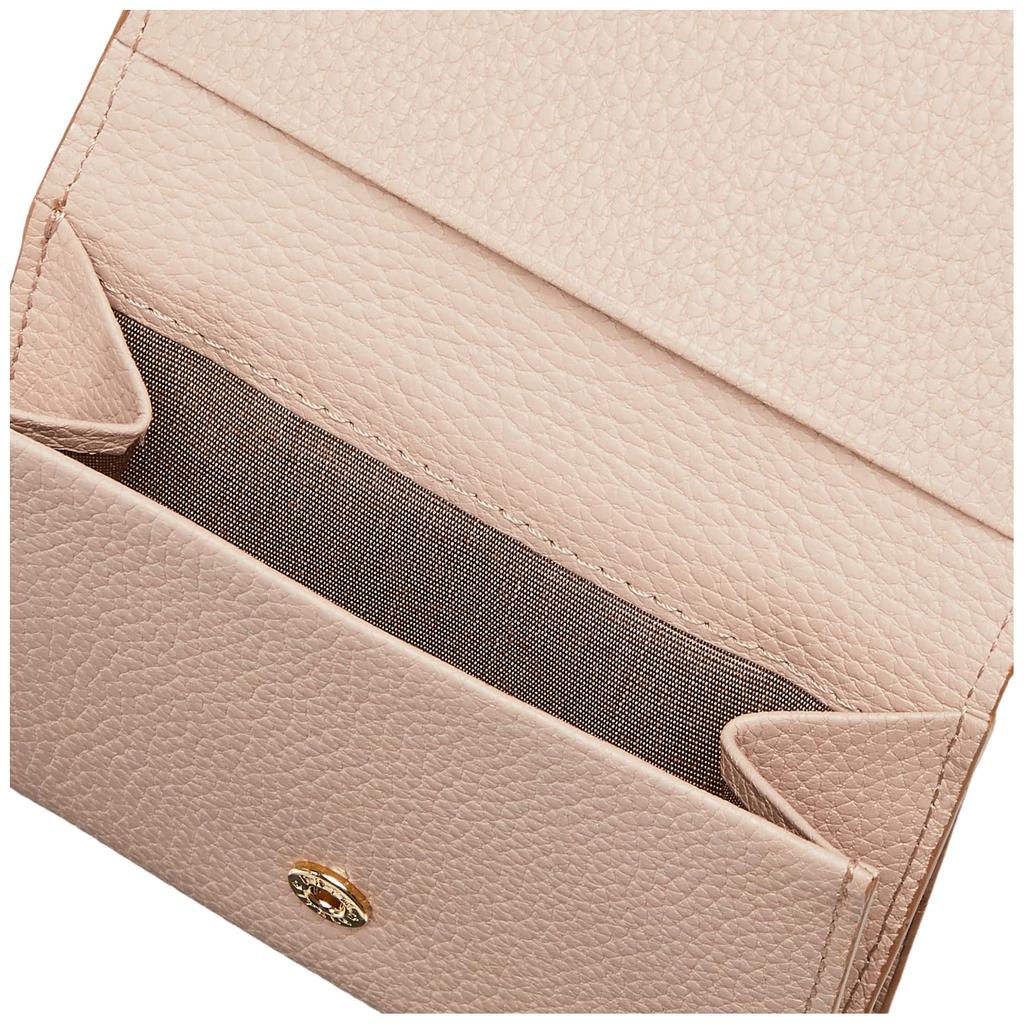 Bifold Wallet Mini geprägtes Leder Bifold Wallet Gemdrops Pink Beige [Topkapi] Damen
