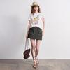 Women's Floral Print Cotton Blend T-Shirt