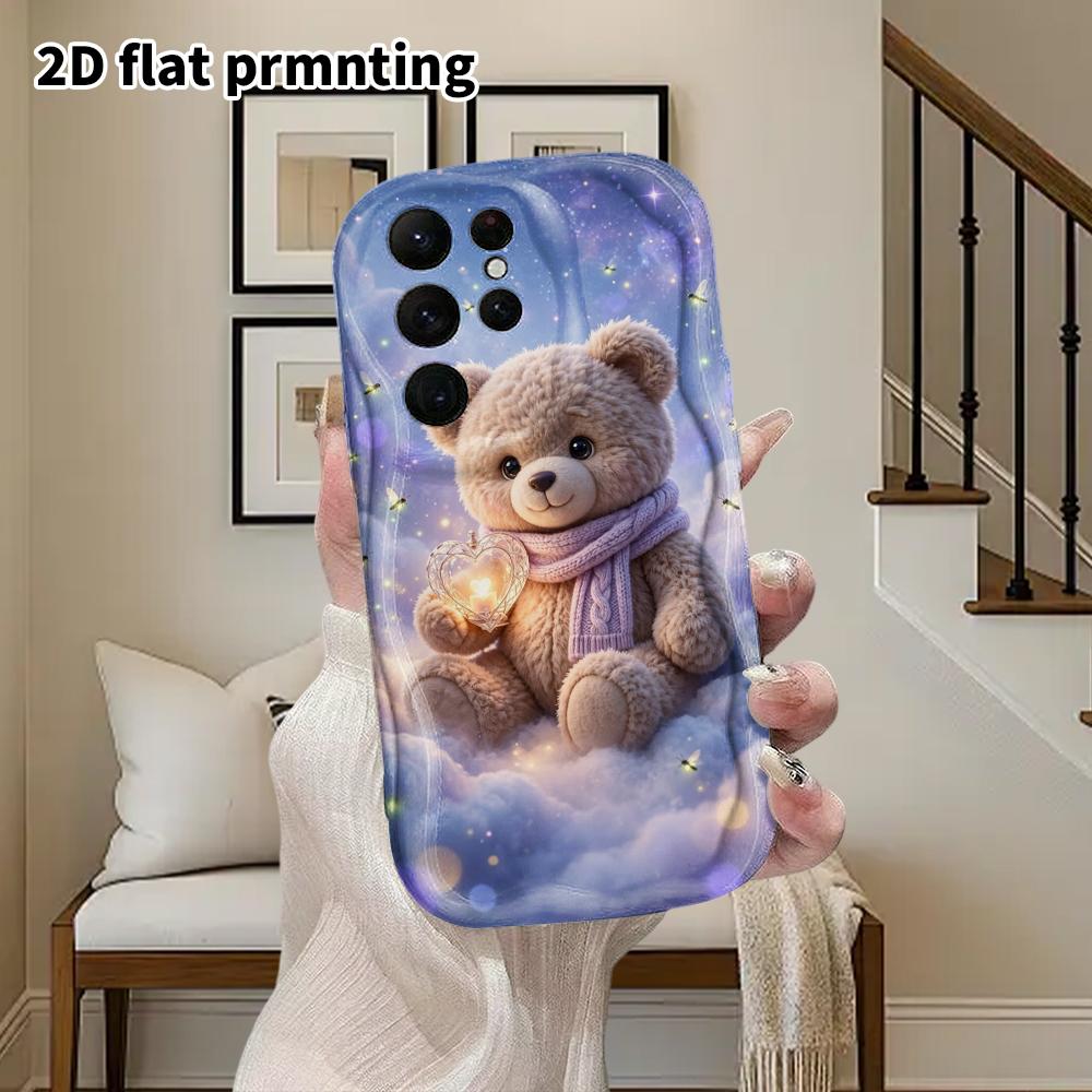 Phone Case: 2D Flat Samsung Galaxy A34 A35 M05 M06 S20 S22 S21 FE Plus 5G Protective Case, Couples Style, Cute Pet Healing, Christmas and Halloween Gi