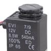 1/4" pro DC 12V 2cestný normálně zavřený pneumatický hliníkový elektrický solenoidový vzduchový f
