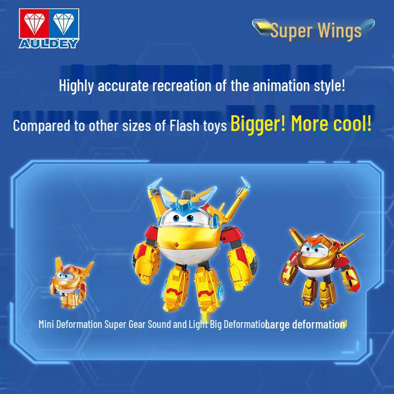 Auldey Super Wings Jett Super Gear Transforming Robot