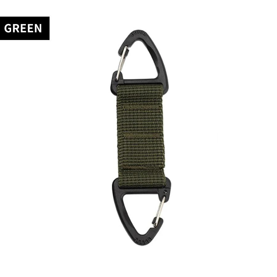 Outdoor Tools Camping Carabiner Hook Hiking Webbing Buckle Belt Clip Hanging Keychain Climbing Survival Equipment 1pcs