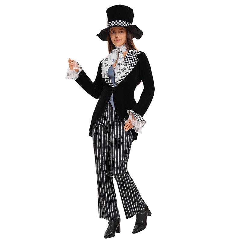 Halloween cartoon costumes Alice in Wonderland, Mr. Hatter costumes, Mr. Mad Hatter magicians