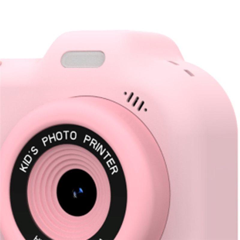 ABUO-Mini Digital Video Camera 1080P Dual Lens For Kids Boys Girls Instant Print Camera Photo Printing Thermal Paper A