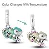 Charms Chameleon Ladybird UFO Butterfly Beads S925 Silver Pendants Fit Original  Bracelet DIY For Woman Jewelry