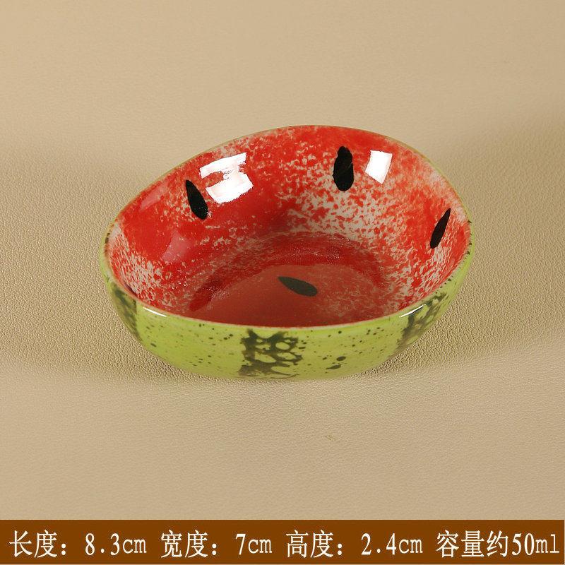 

Ceramic Seasoning Dish Watermelon Dessert Plate Sauce Dish Fruit Plate Snack Bowl Nut Platter Pastry Plates Candy Dishes