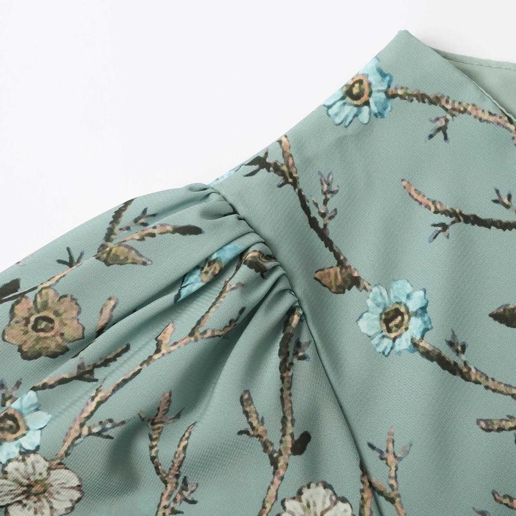 Women's Summer Loose V Neck Short Sleeve Dress, Elegant Dress