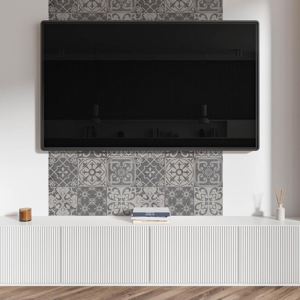 Panel Samoprzylepny Z Nadrukiem - Idealny Do Kuchni 120X60 Cm Wzory Kafli W Układzie 3X3