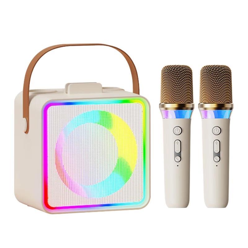 KONKA Portable KTV Speaker with Dual Mics and AI Song Ordering