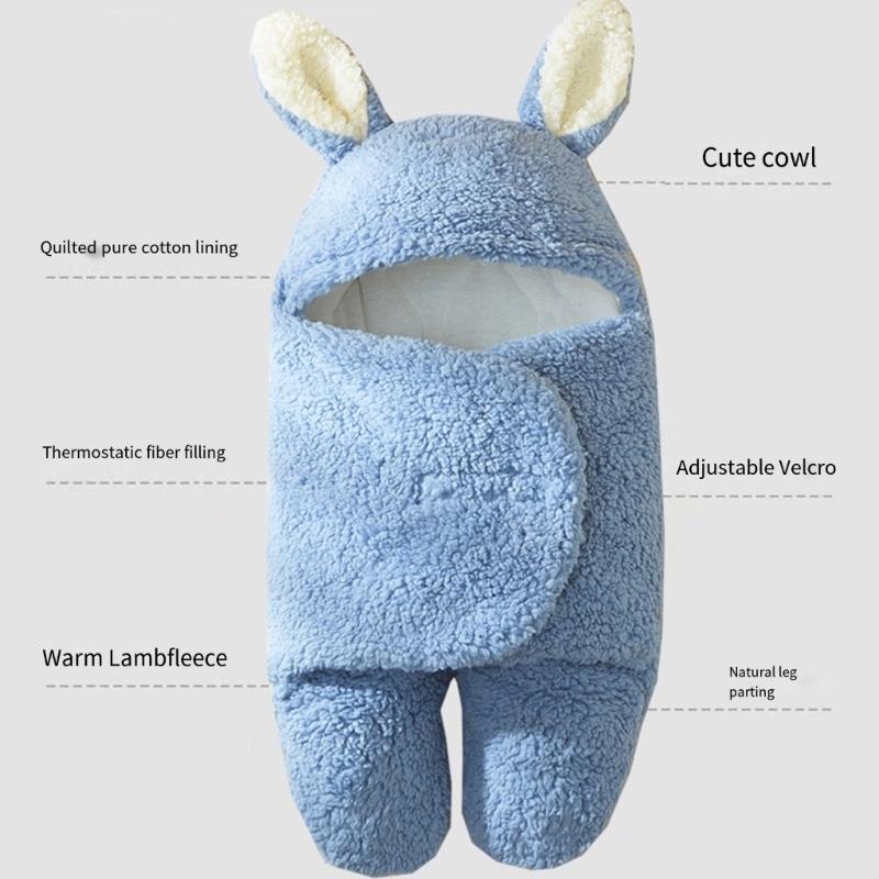 Cosy Infant Swaddles Wrap Towel 0-12 Months Comfortable Baby Sleeping Blanket Nursery Must Have for Boys and Girls