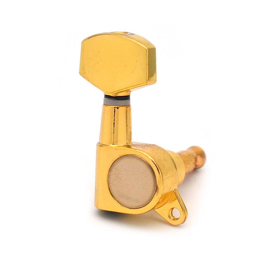 Wooden Electric Guitar Tuning Device, Fully Enclosed Small Square Handle, String Knob, Knob, Winding Device