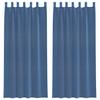 VidaXL Rideaux en voile avec boucles 2 pcs bleu royal 140x245 cm, rideau en filet, rideau transparent, voile de fenêtre, 4102304