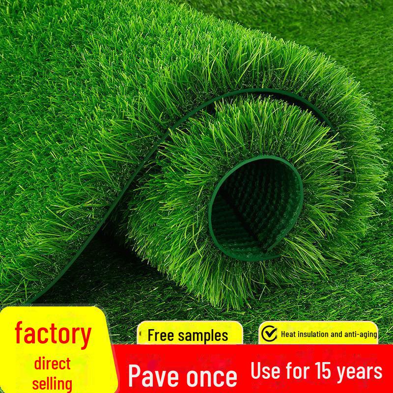 Outdoor Green Artificial Turf Mat for Kindergartens & Football Fields