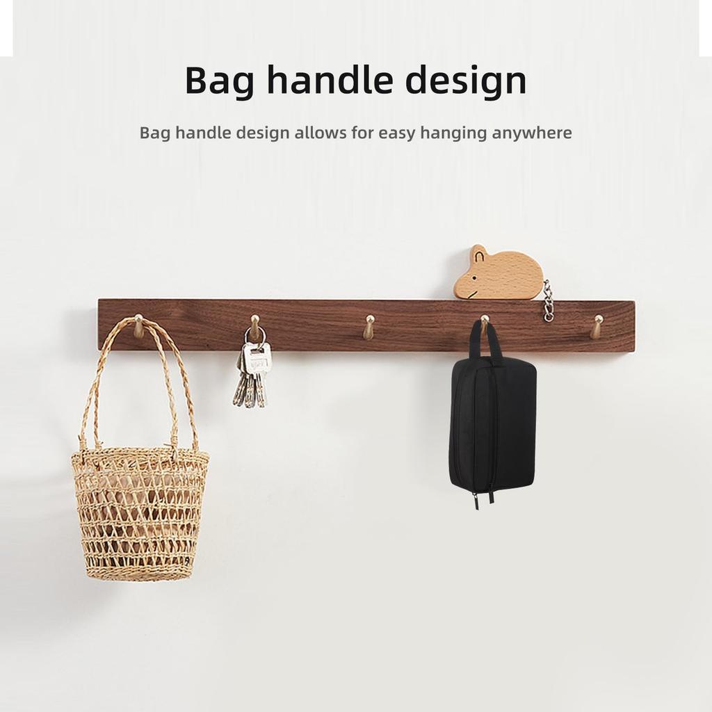 Travel Toiletry Bag Toiletry Bag Ladies Men Hanging Cosmetic Bag Travel Accessories for Men and Women, Black, Modern