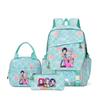 Witch Hunters Three-Piece Backpack Kpop Demon Unters Printed Backpack Lunch Bag