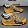 Casual Sports Sneakers Trendy Street Style Geometric Pattern, Mid-top Height, Round Toe, Lace-up, Fabric Liner, EVA Insole, PVC Sole, PU Upper