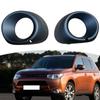 2pcs For Mitsubishi For Outlander 2013-2015 Fog Light Frame Modification (Black) Fog Light Decoration