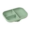 Sage Green Silicone Compartmentalized Plate