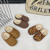 2025 Kids' Autumn/Winter Retro Cartoon Birkenstock Fur Slippers: Korean Style, Versatile & Fashionable for Outdoor Use.
