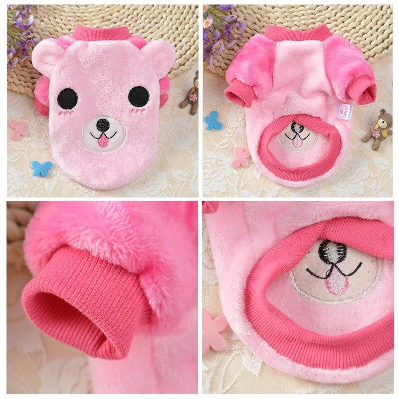 Flanelové oblečky pro psy Podzim Zima Oblečení pro malé psy Měkké Oblečení pro štěňata Čivava Yorkshire Oblečení Psí doplněk