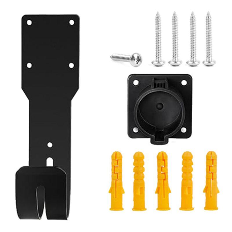 ABHY-SAE J1772 EV Holder Wall Mount EV Holder For All J1772 EV Models Charging Cable Holder чёрный