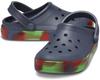Kids Off Court Glow In the Dark Band Cm [Crocs] Sandals, Size, Clog, Storm/Multi, 18.0