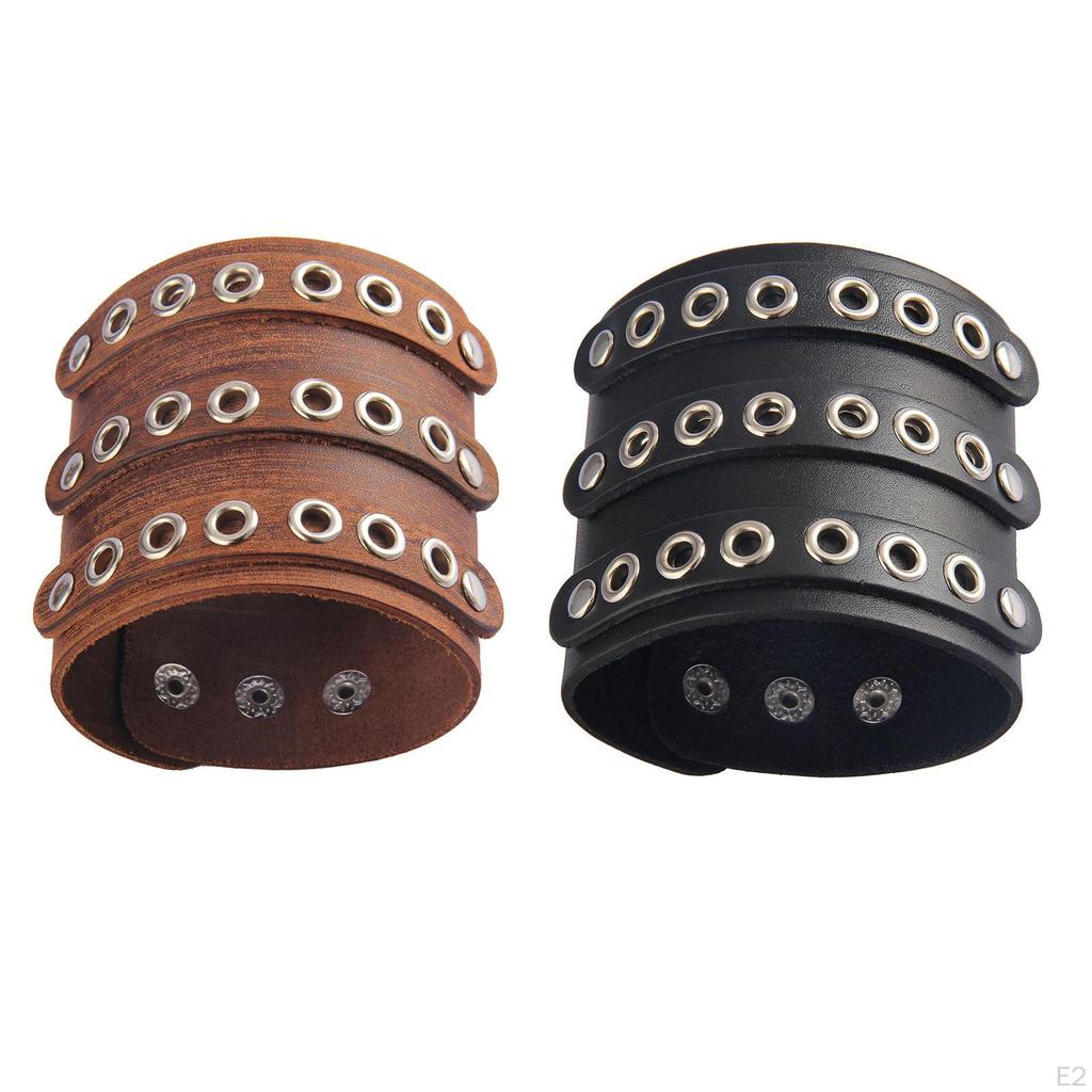 PU Leather Bracelet Vintage Wristband for Valentine'S Day Husband Brother