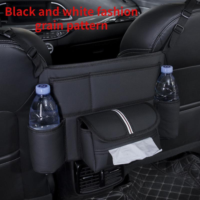 Car Seat Middle Hanger Storage Bag Luxury Auto Handbag Holder Between Seats Tissue Pockets Storage and Organization Bag