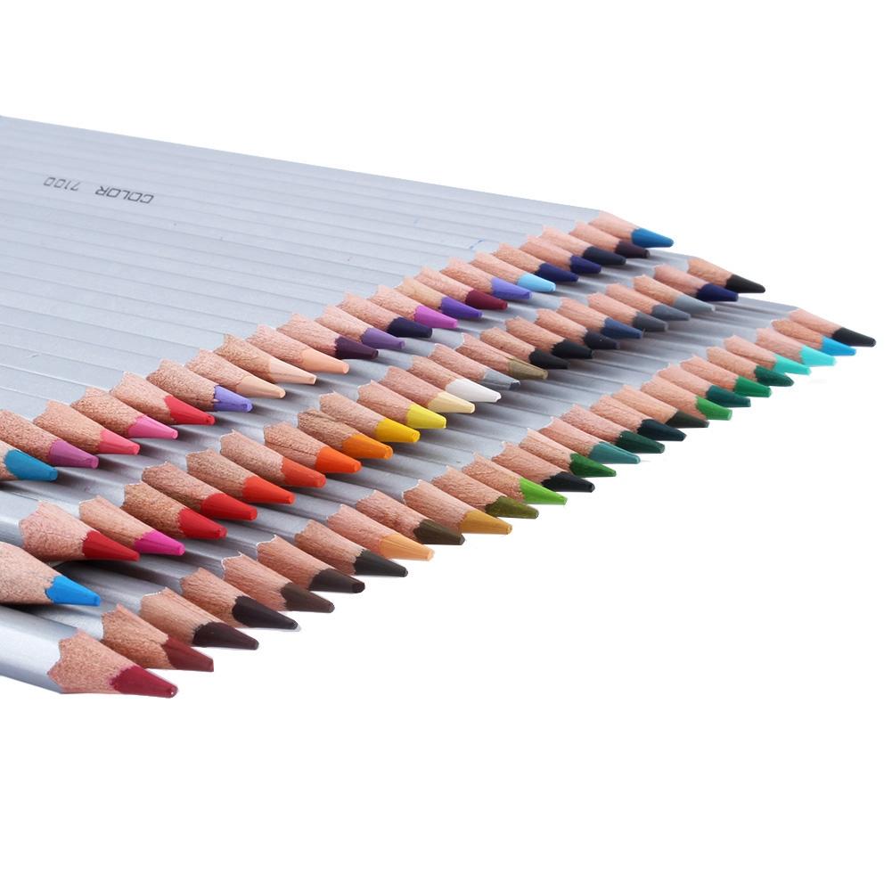 72 Color Professional Oil Base Pencils Set NOn toxic Art Drawing Sketch