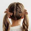 2pcs/set Solid Large Bows Hair Clips Handmade Bowknots Hairpins Children Boutique Barrettes Kid Fashion Hair Accessories Gift