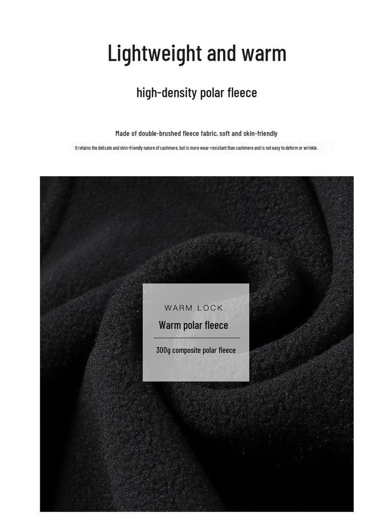 Herren Herbst- & Winterweste aus doppelseitigem Fleece - Stehkragen, verdickt, warm, sportlicher & lässiger Stil.