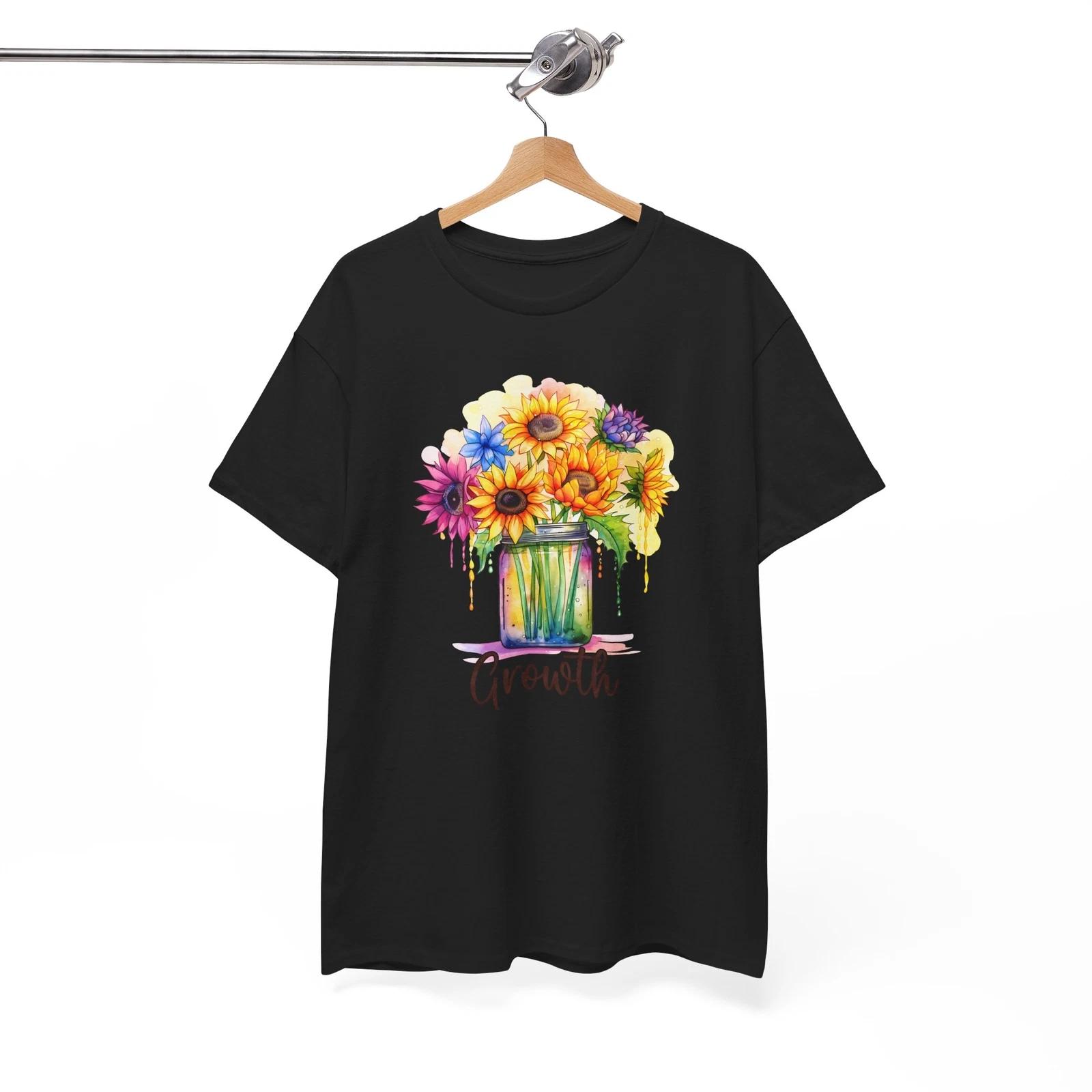 Rainbow Peace Sign T-Shirt | Colorful Hippie Boho Tee | Good Vibes Shirt S