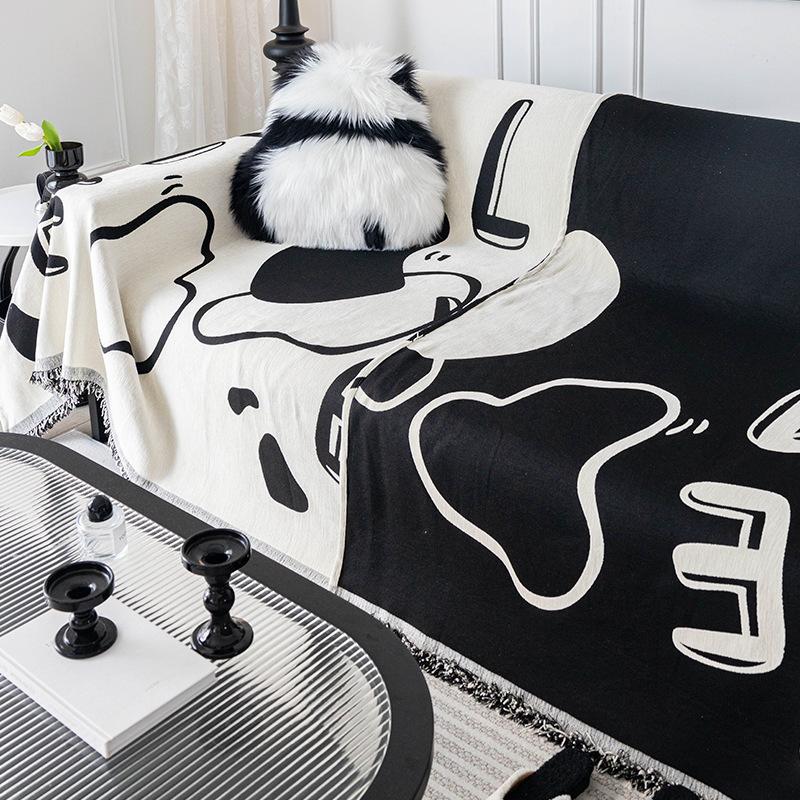 Premium Sofa Cover Cloth Towel Four Seasons Universal New Non-slip Full Cover Sofa Cover Cover Simple Anti-cat Scratch Cloth Blanket
