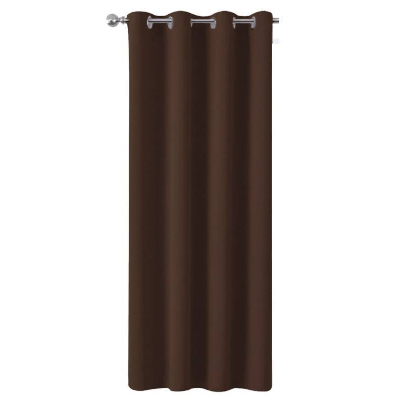 Blackout Door Insulated Curtain Bedroom Living Room Solid Color Window Decor