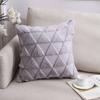 Latest 45x45cm Plush-touch Throw Pillow Covers Solid Color Square Bolster Wool Pillow Case For Sofa Bedroom Car Cusihion Cover Decorative
