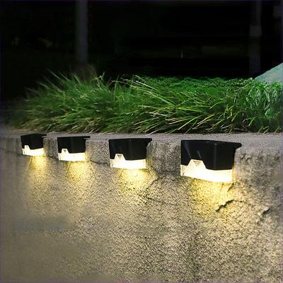 LED Solarbetriebene Zaunlampe L-förmige Solarleuchten Außen Wasserdicht Garten Hof Rasen Park Treppen Dekor Sonnenlicht