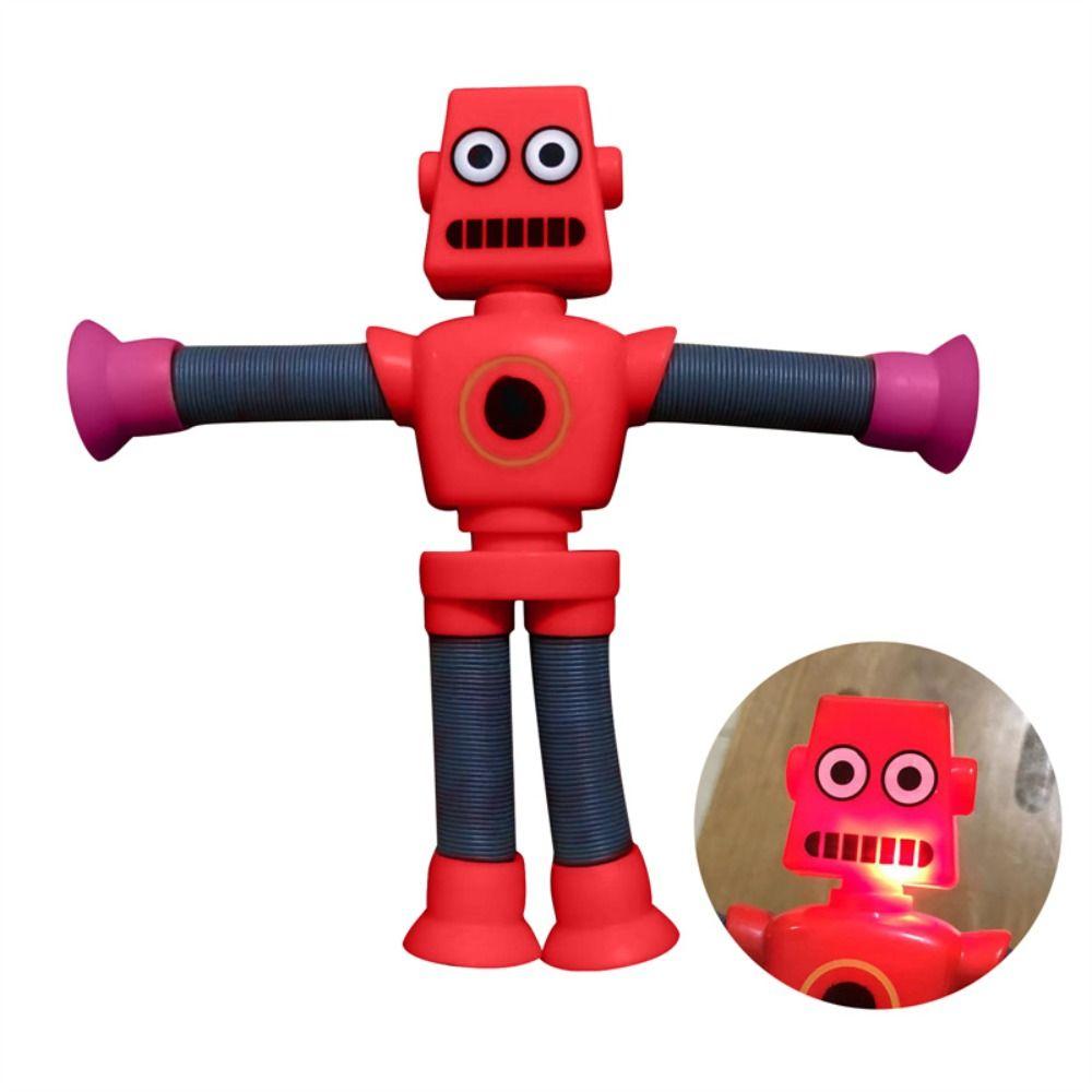 DIY Stretch Tube Telescopic Suction Cup Montessori Sensory Toy Fidget Toys Robot Pop Tubes Toy