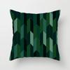 Green Cushion Cover Geometric Decor Living Room Office Sofa Pillowcase Home Decor Peach Skin Pillowcase