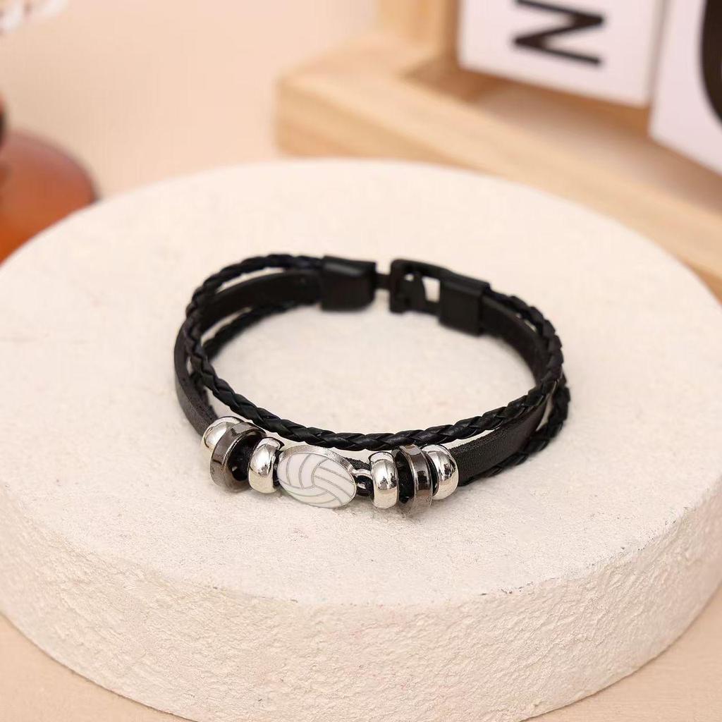 Punk Retro Handmade Woven Cross Bracelet - Unisex Personalized Design