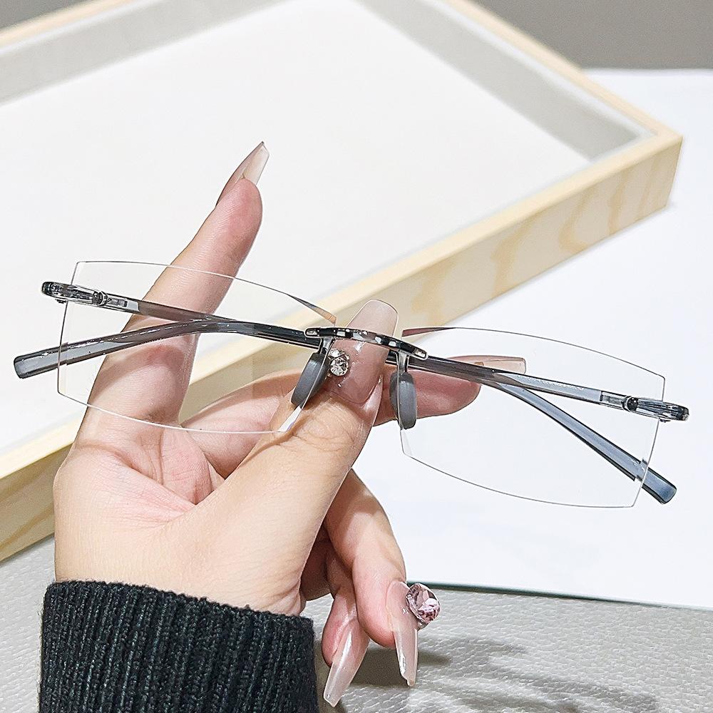 Anti-Blue Glasses Simple And Comfortable Myopia Glasses Versatile Flat Glasses Women'S High Definition Reading Glasses